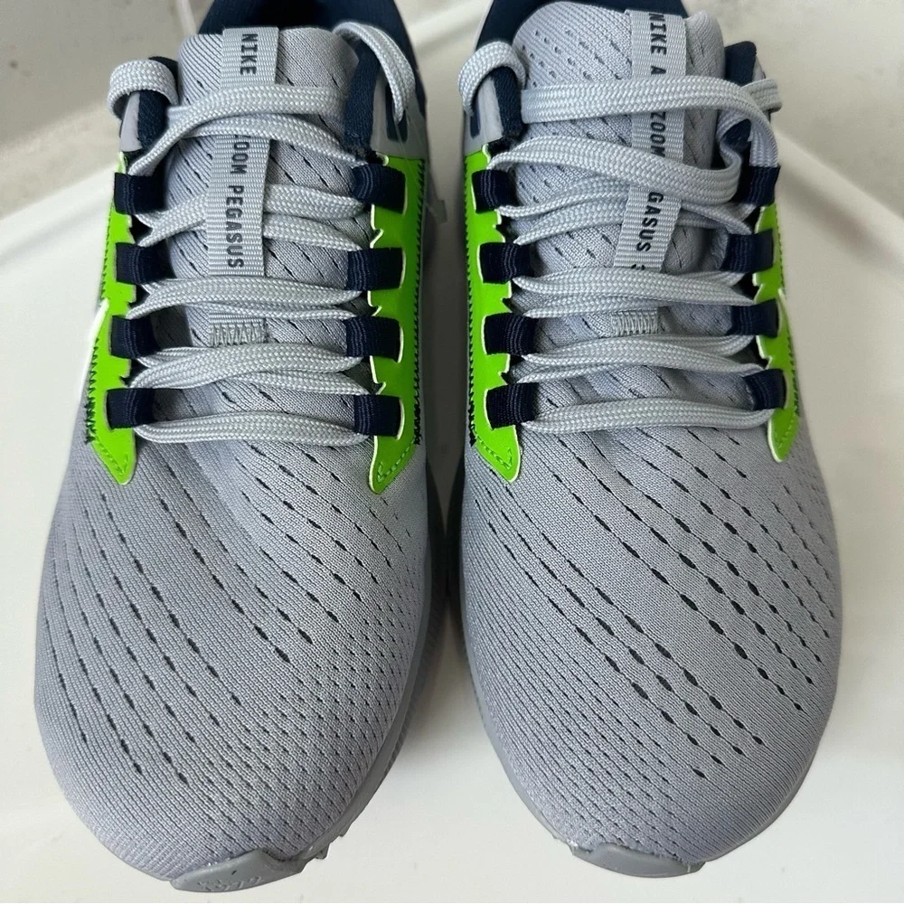 Nike Air Zoom Pegasus 38 Seattle Seahawks NFL Shoes Size 3.5 Youth